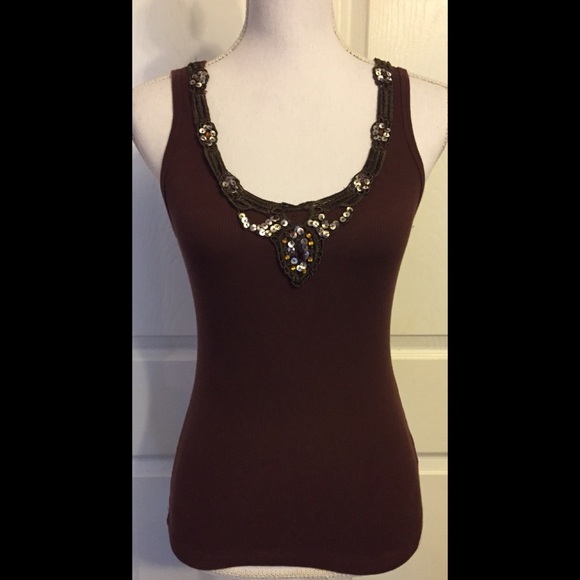 Mad Knits Embellished Tank Top - Picture 1 of 4